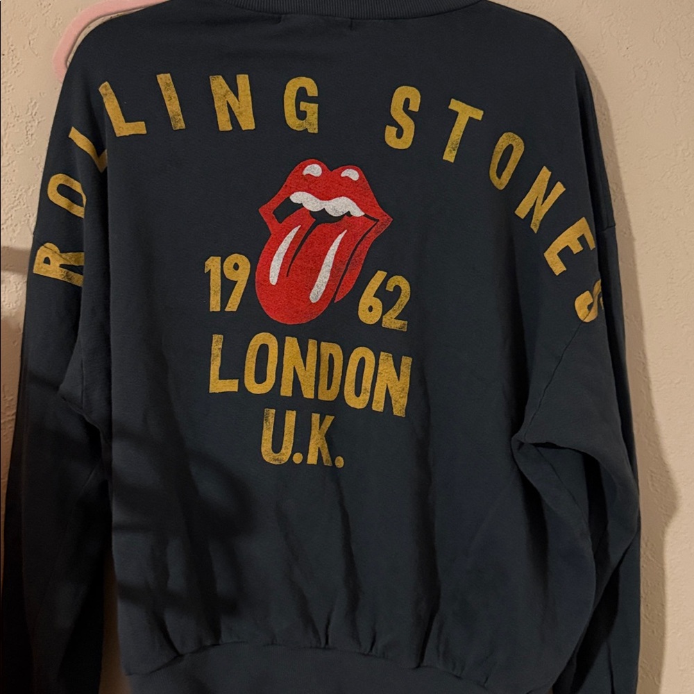 Free People/DAYDREAMER Rolling Stones UK Crewneck👅🎸🤘🏽 - Picture 6 of 9
